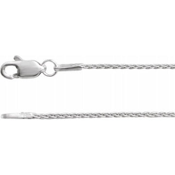 Sterling Silver 1 mm Wheat 24" Chain